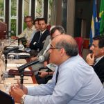 Ricardo Abramovay, Vera Lúcia Imperatriz Fonseca, Eduardo Haddad, Paulo Artaxo, Carlos Roberto Azzoni e José Marengo Ricardo Abramovay, Vera Lúcia Imperatriz Fonseca, Eduardo Haddad, Paulo Artaxo, Carlos Roberto Azzoni e José Marengo