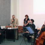 Alfredo Bosi agradece a presentação do Quarteto Athena