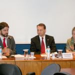 Ricardo Sennes, Radoslaw Sikorski and Maria Hermínia Tavares de Almeida