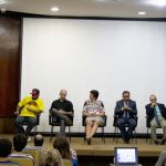 Inês Soares, Geovaldo José de Jesus (Gejo), André Bueno, Rossana Rocha Reis, Pedro Barbosa Pereira Neto e Sérgio Adorno Inês Soares, Geovaldo José de Jesus (Gejo), André Bueno, Rossana Rocha Reis, Pedro Barbosa Pereira Neto e Sérgio Adorno