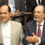 Eugênio Bucci e Hernan Chaimovitch na solenidade de abertura Eugênio Bucci e Hernan Chaimovitch na solenidade de abertura