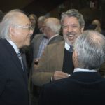 Ricardo Ohtake, Renato Luiz Sobral Anelli e, de costas, José Álvaro Moisés