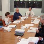 a partir da esquerda, Celso Grebogi, Ana Lydia Sawaya, César Ades, Hernan Chaimovich, Yvonne Mascarenhas, João Steiner e Dom Paulo Evaristo Arns a partir da esquerda, Celso Grebogi, Ana Lydia Sawaya, César Ades, Hernan Chaimovich, Yvonne Mascarenhas, João Steiner e Dom Paulo Evaristo Arns