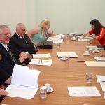 Yvonne Mascarenhas, João Steiner, Dom Paulo Evaristo Arns, Fausta Katuni, Fátima Moreno e Alfredo Bosi Yvonne Mascarenhas, João Steiner, Dom Paulo Evaristo Arns, Fausta Katuni, Fátima Moreno e Alfredo Bosi