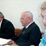 João Steiner, Dom Paulo Evaristo Arns e Fausta Katuni João Steiner, Dom Paulo Evaristo Arns e Fausta Katuni